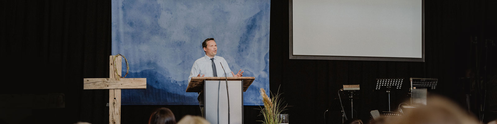 Prediger auf der Kanzel